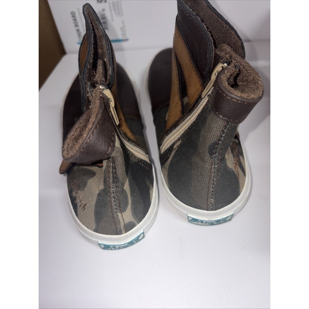 Blowfish Sz 9 women Malibu lace up camouflage mid top sneakers Shoes Leather -R1 - Picture 5 of 7